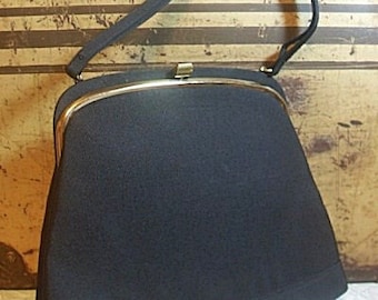 Black Morris Moskowitz 1950s Handbag