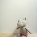 Small Rhinoceros doll, Soft, eco friendly, Upcycled children toy Baby toddler pink baby shower gift stocking stuffer bubynoa Best Friend