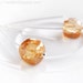 Citrine jewelry Citrine earrings sterling silver - Citrine hoops orange earrings wedding jewelry fashion November birthstone rusteam - Kyra