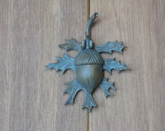Verdigris Oak Leaf and Acorn Doorbell