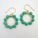 Sunburst Earrings: Turquoise & Gold