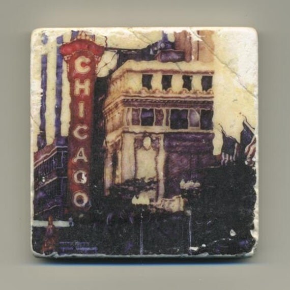 Chicago Theater Original Coaster