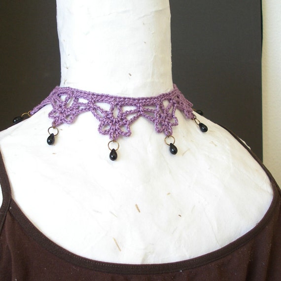 PDF Crochet Pattern - Mina Harker Necklace