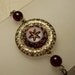 Cyprus, Antique Cranberry Glass Button Bracelet