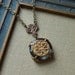 Antique Button Necklace- Depression Glass and Victorian Button- Eternity
