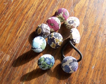 button covered in liberty of London print