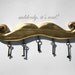 Gold Mustache Key Hook-reclaimed wood