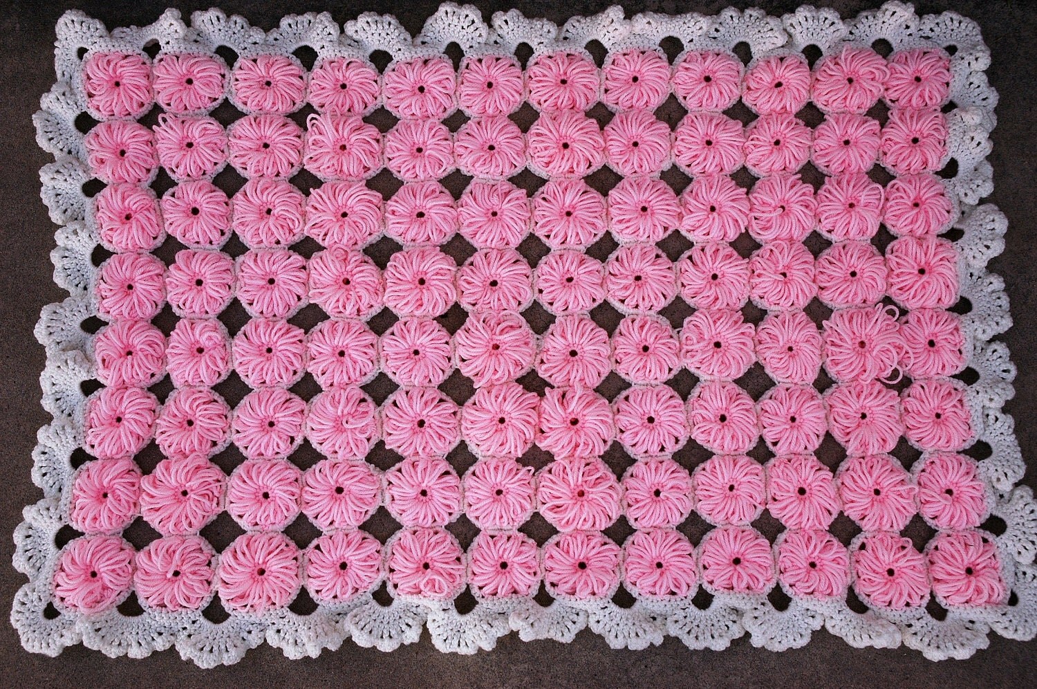 Vintage Crochet Baby Blanket Pattern PDF