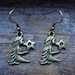 virgo earrings, zodiac, august to september, astrology, horoscope -- SALE