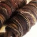 Wool roving for spinning Artemis Wild Roving 3.25ozs Chocolate caramel