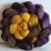 Wool roving for spinning Corriedale hand dyed 3.8ozs gradient roving