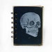 Midnight Blue Skull - Screen-Printed Mini Journal