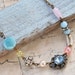Isabella..vintage assemblage rhinestone beaded necklace. Tiedupmemories