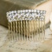 Heritage.Vintage Art Deco rhinestone hair comb.Tiedupmemories