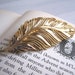 SALE Gold Feather vintage brooch - beautiful 1960s brooch