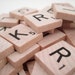 Wooden Scrabble Tiles - Set of 100