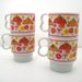Vintage Stacking Coffee Mugs - Umbrella Coffee Mugs