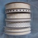 Polka Dot Ribbon - 14 yards - cream - white - tan - black - Paris Apartment
