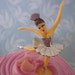 Ballerina Dancer - 12 Cupcake Toppers - 1 dozen silver - embellishment
