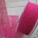 Hot Pink Web Ribbon - 3 yards - 1.5 inches wide - scrapbooking, wedding, mixed media art, altered couture