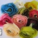 10 Silk Flower Roses - Millinery, Altered Couture, Hair Flowers, Baby Headbands - pink, lime green, blue, tea stain, orange, brown, hot pink