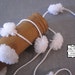 Pom Pom Trim - Sparkle White - 8 Yards - Pompom Ball Fringe - Gift Wrapping - Banner - Garland