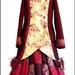 Running Away with the Circus - Red & Gold Lady Ringmaster Jacket by Kambriel