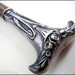 Antique French Sterling 800 Parasol Handle - repurpose for wand, parasol, cane, etc...