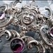 Antique 1800's Repoussé Gothic Victorian Sterling Silver Chatelaine by Kerr