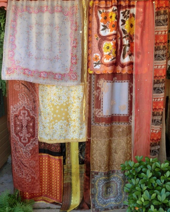 EARTHSONG Handmade Gypsy Curtains Bohemian Global Hippie