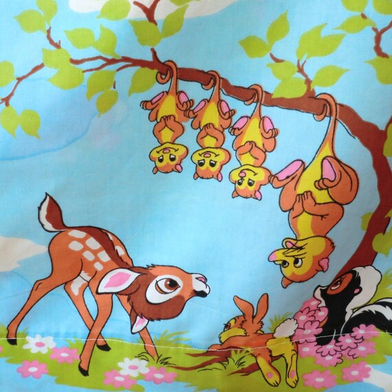VINTAGE Bambi Curtain or Cotton Fabric