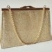 VINTAGE Gold Lame Evening PURSE