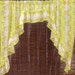 VINTAGE Floral Cafe Curtains Kitchen Yellow
