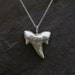 Shark Tooth Pendant, Sterling Silver Pendant Necklace, Maui Hawaiian Jewelry