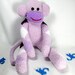 Handmade Sock Monkey Stuffed Animal Doll Baby Toys