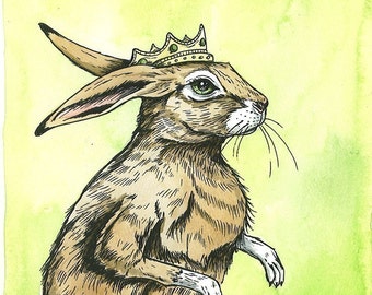 Hare King (an original hand painted king)