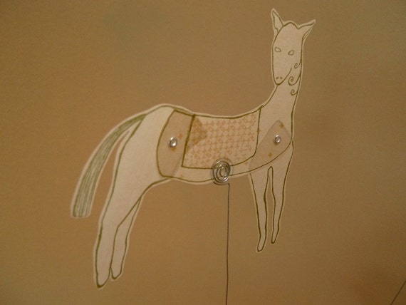 Vellum Horse Shadow Puppet
