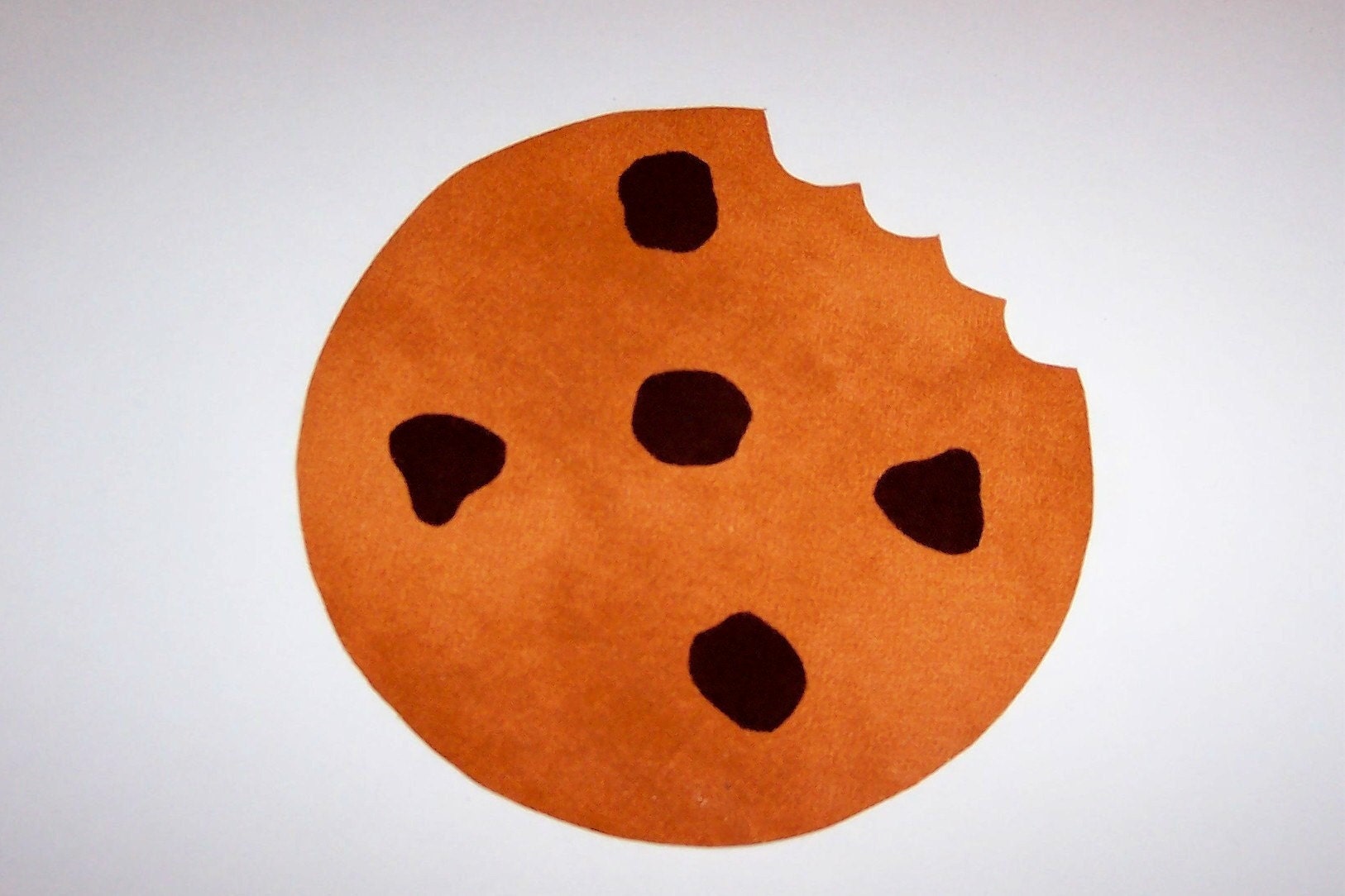 Fabric Applique TEMPLATE ONLY Chocolate Chip Cookie