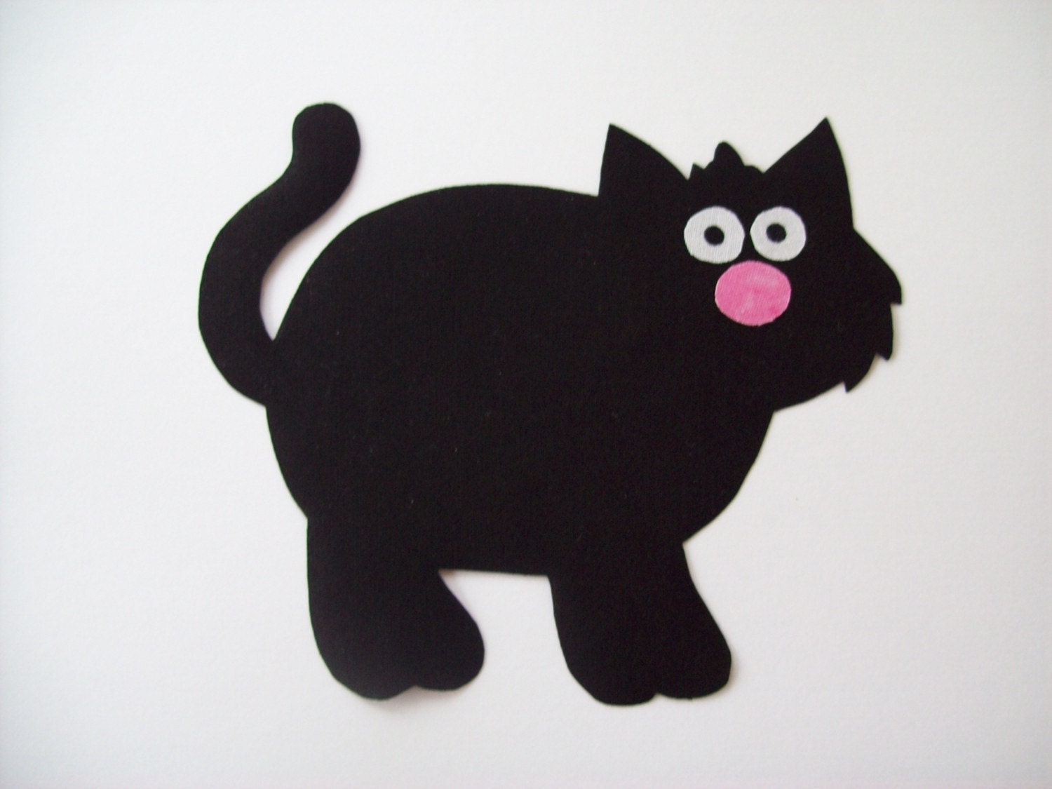 Fabric Applique TEMPLATE ONLY Black Cat