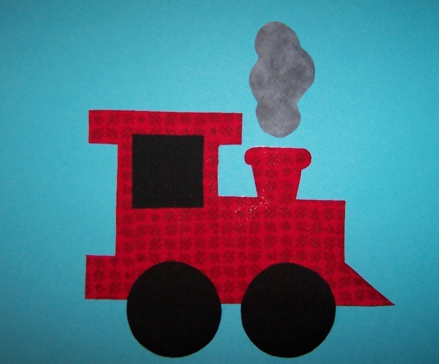 Fabric Applique TEMPLATE ONLY Train