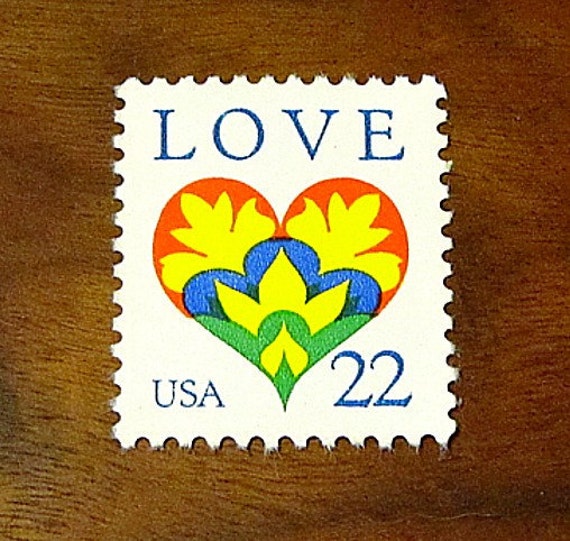 LOVE Stamp Set of 50 .. Unused Vintage US Postage Stamps .. 22