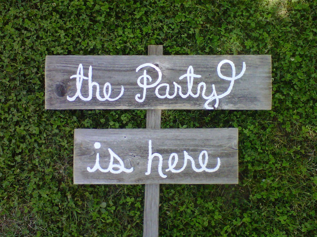 Party Sign. Kids Party Sign Party Signs Rustic by TRUECONNECTION