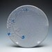RESERVED Medium plate Sandwich / serving Victorian modern in Periwinkle blue