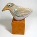 Bird Sculpture, Clay, Beauty Bird Dreaming Beauty