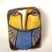 Owl art, Owl Person Dreaming Love wall hanging