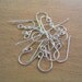 25 pairs of sterling silver ear wires with ball tip