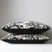 Pillow Covers Black and Tan Damask. patterned cushion covers. 16x16. Last Pair