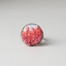 Coral Gradient Ring small embroidered silk ribbon