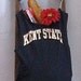 Grocery Market Tote Bag Kent State University Upcycled T-Shirt Tote by Fashion Green T Bags