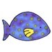 SALE SALE SALE- Fish/Blue- Family Window Art